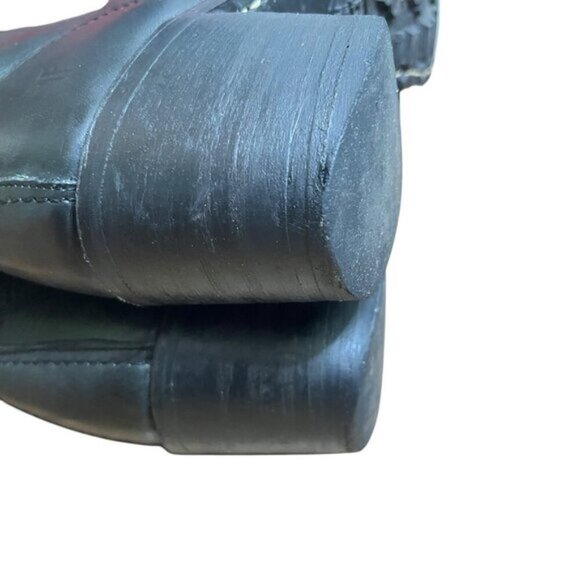 FRYE Sabrina Lace Up Leather Combat Boots, Black, 8 M - Picture 8 of 9